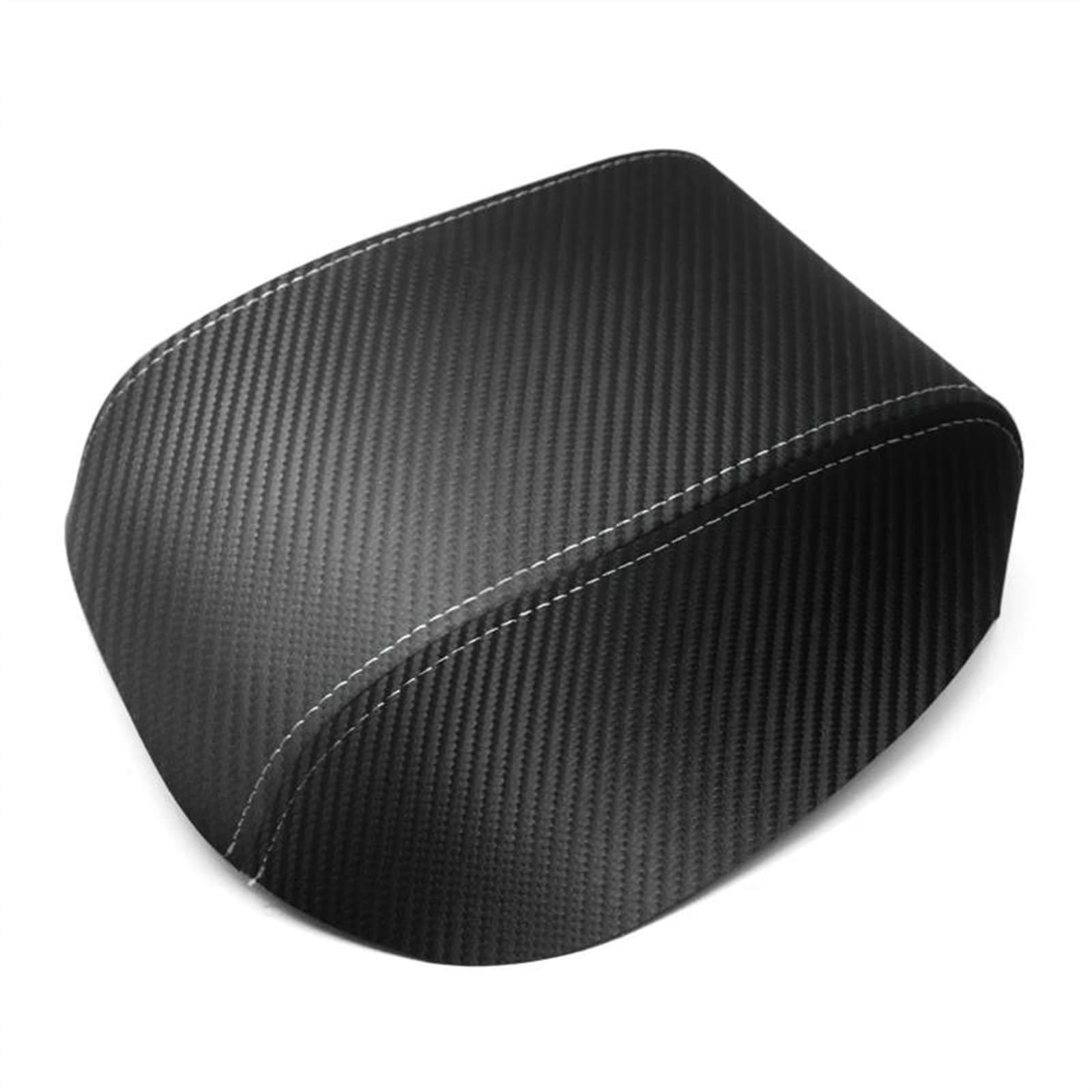 Piwine White Line Car Decoration Carbon Texture Microfiber Leather Car Interior Center Armrest Box Cover Sticker Trim For Golf 7 Mk7 2014-2016(White Line)