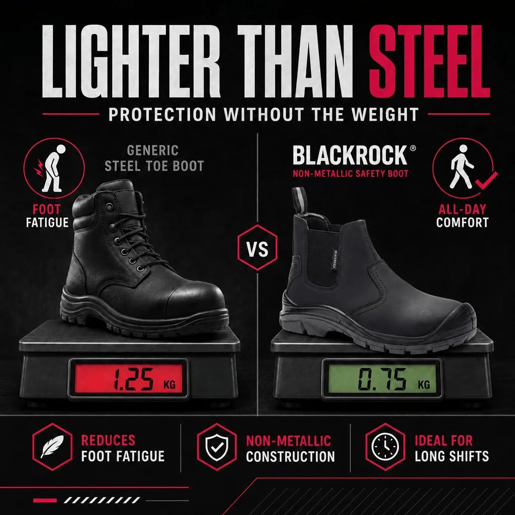 Blackrock Pendle Komposit-Schlupfstiefel, Schuhe in weiter Passform