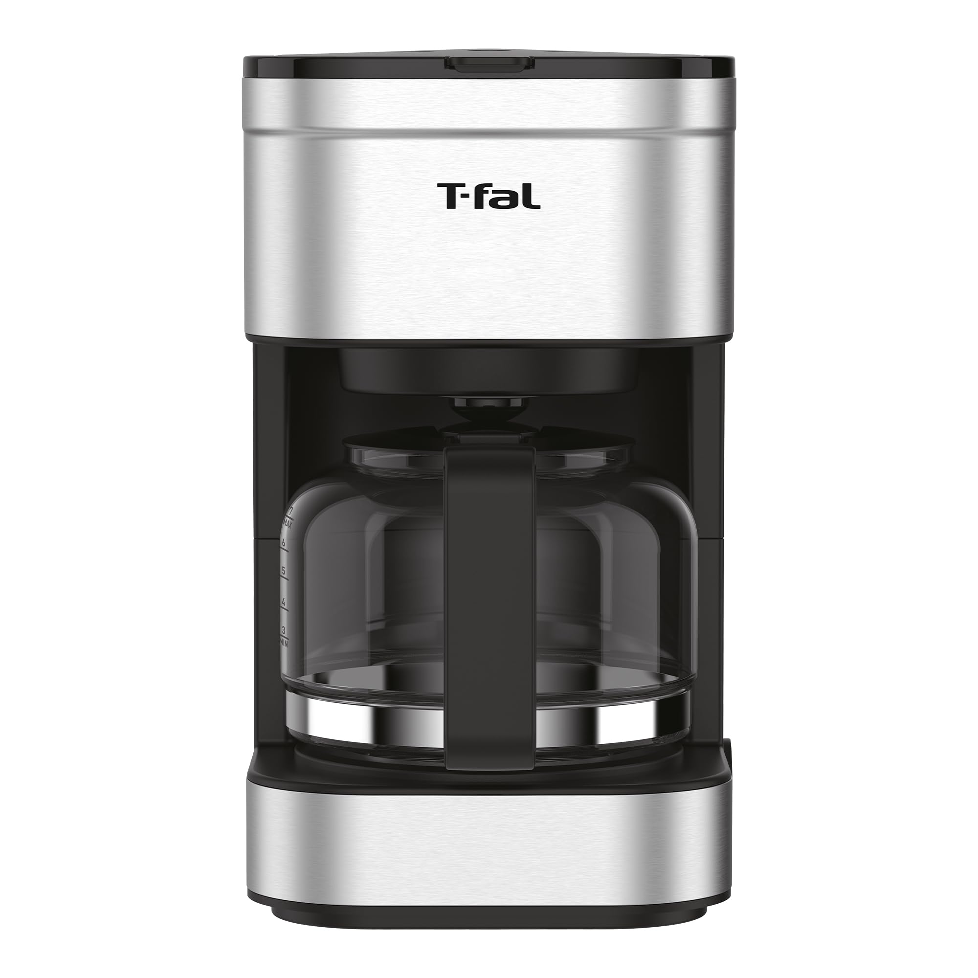 T-fal Cafetera de Filtro Elegance Inox CM223DMX, 7 Tazas