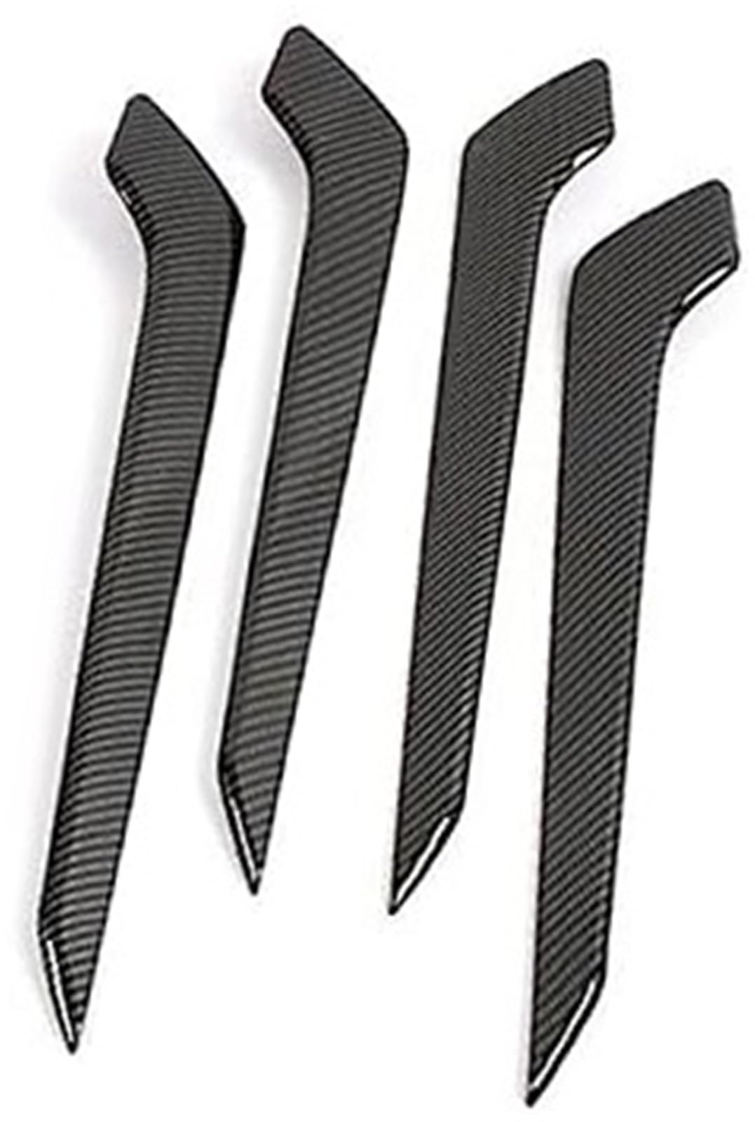 Pizgear Black Carbon Fiber Car Inner Handle Cover Car Inner Interior Door Handle Armrest Panel Cover Decoration Trim Frame Sticker Accessories, For Toyota, For Rav4 Xa50 2019-2023(Black Carbon Fiber)