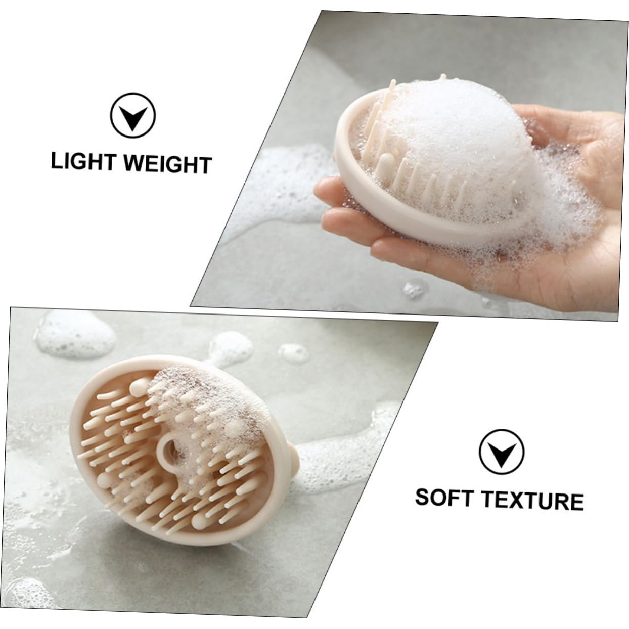 minkissy 4piezas Masajeador De Cabelludo Cepillo De Champú Para Cuidado Del Cabello y Exfoliación Para Masaje y Limpieza Del Cabelludo Eficaz El Cuidado Del Cabello Compacto y
