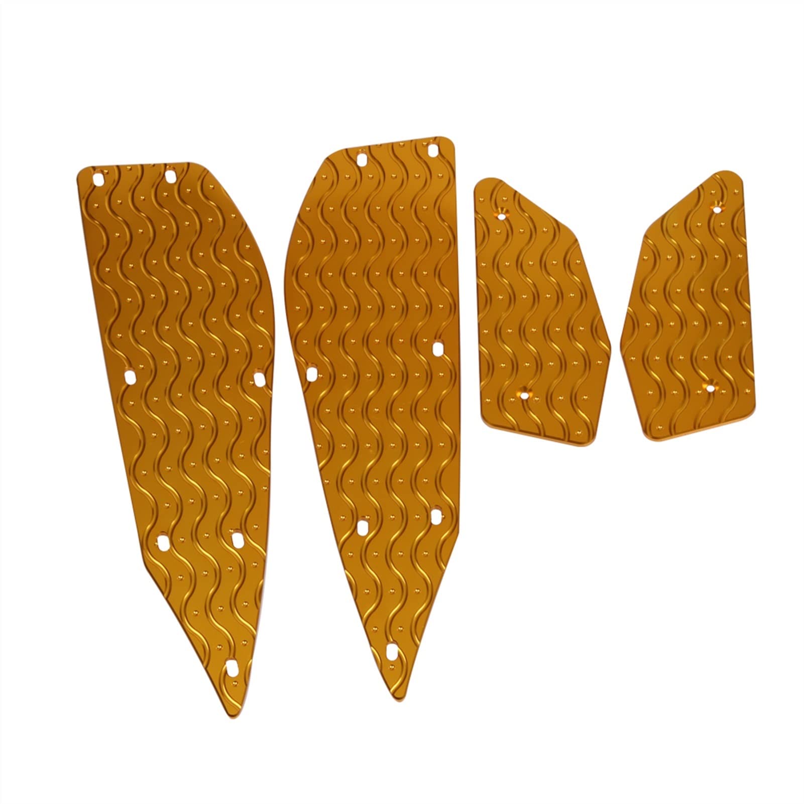 Repose-Pieds Passager Moto Pour Yamaha XMAX 125/250/300/400 - Paire En Alliage CNC Rouge - Antidérapant - 7