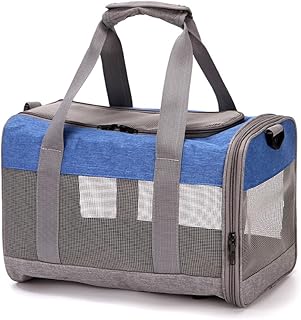 FUNAT Pet Handbag, Simple Diagonal Pet Bag, Outgoing Portable Bag Pet Cage, Cat Dog Carrying Bag for Travel Hiking Camping