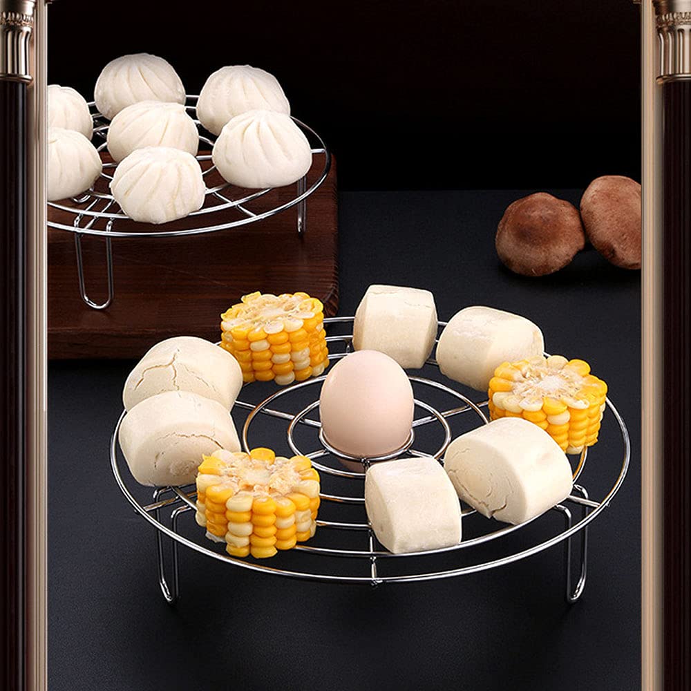 Griglia Per Cottura A Vapore In Acciaio Inossidabile 20 Cm - Accessorio Per Pentole E Vapore - Foto 3