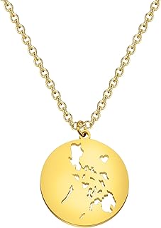 Philippines Map Necklace Filipino Pride Gifts Jewelry Filipino Lover Gifts Geography Philippine Islands Gift