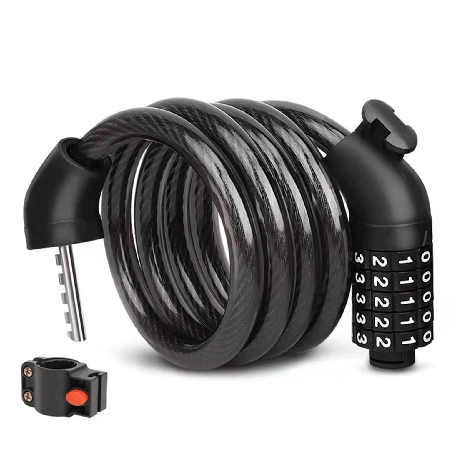 QLECXZI Heavy 5-Digit Mountain Chain Electric Electric Scooter Bike 5-Digit Resettable Code Cable Lock Bikes Cable Lock