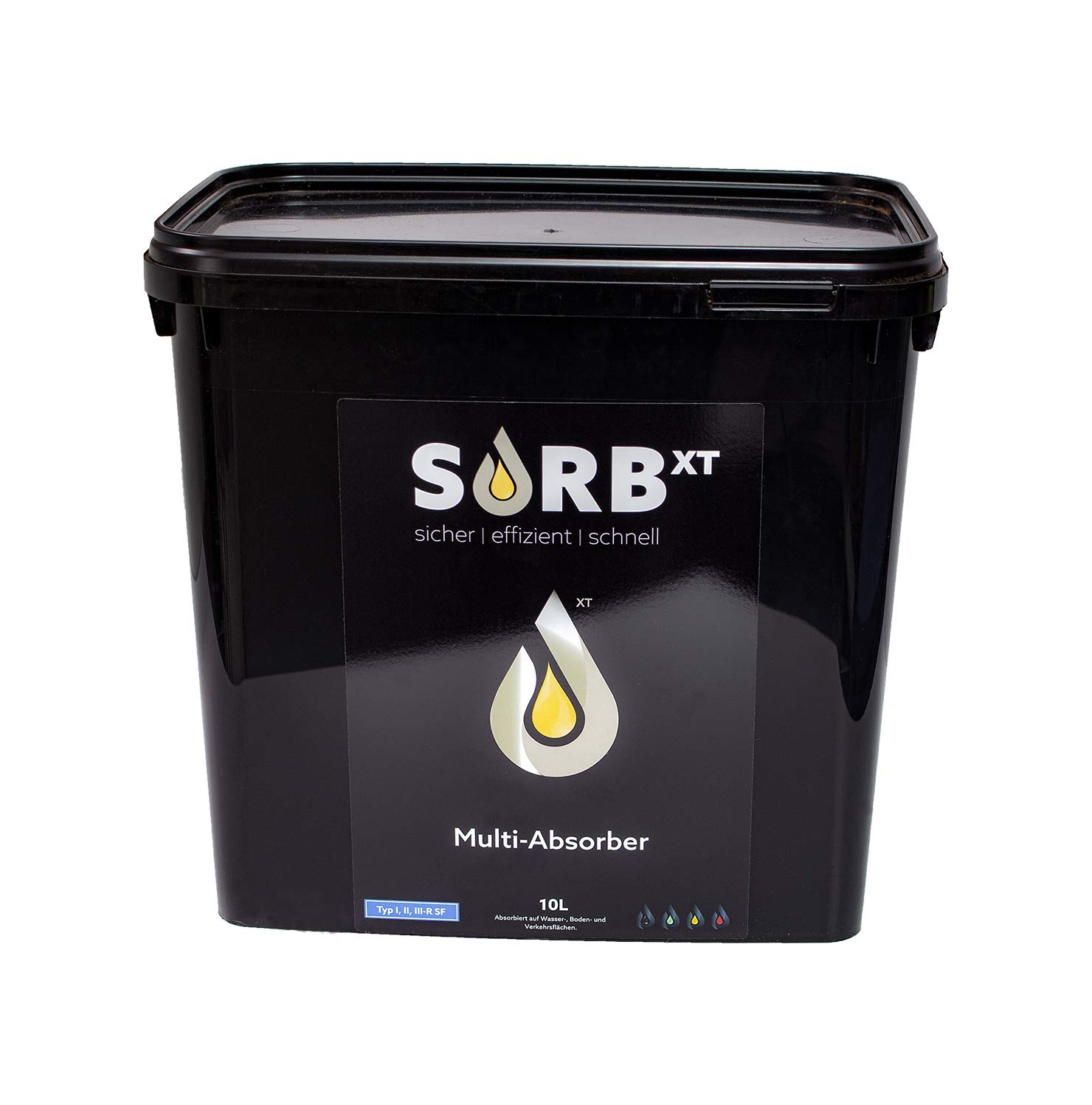 SORB XT Bindemittel, Mobile Soforthilfe, Schutz kleinerer Flächen Für Straßen und Asphalt, regulärem Untergrund, industriellem Untergrund, speziellem Untergrund - 10 Liter/Eimer