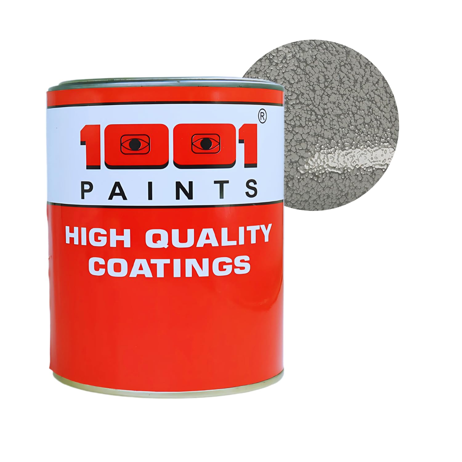 1001 H.Q Coatings Hammertone High-Gloss Silver Ash Paint | Ideal for Metal Almirahs, Pipes, Machinery, Coolers, Steel Cupboards, & Woods & More | 1ltr - Silver Ash Color (B0D14WHL9T) Amazon Price History, Amazon Price Tracker