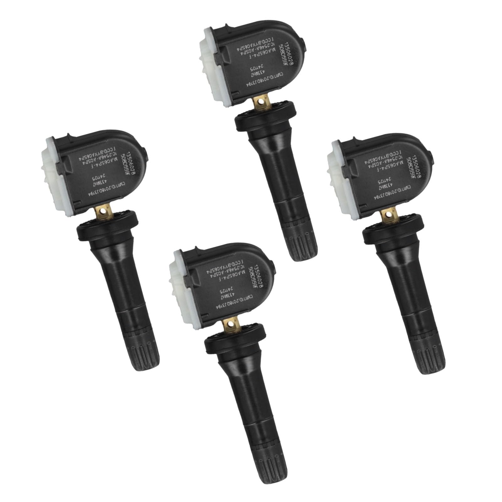 Sensor de monitor de presión de neumáticos para Opel TPMS de repuesto, sensor de presión de neumáticos, prevención de fugas de neumáticos, compatible con Adam Ampera Astra 2012 2017 (4 piezas)
