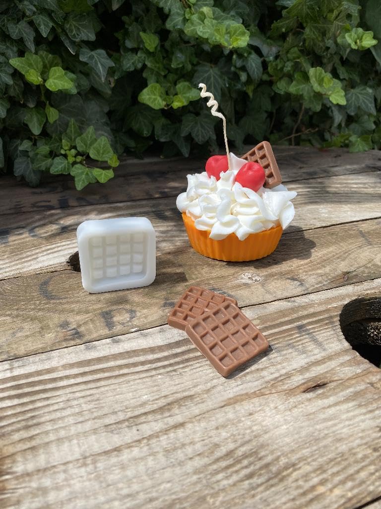 Rufus Concept Waffle Tekli Mum Kalıbı (Silikon) 1 Adet