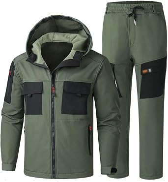 Ski Jacket And Pants Set For Men, Mens Winter Outdoor Fashion Sports Snowboard Jacket And Ski Pants Set