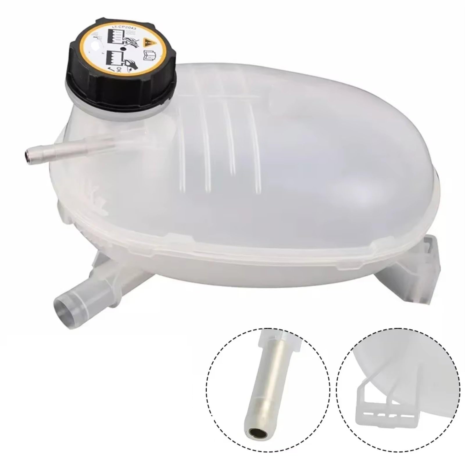 Compatible con Ford Para Escape 2017 2018 2019 Depósito refrigerante motor tanque expansión tapa Componente accesorios automóviles OEM: FO3014164 depósito de expansión