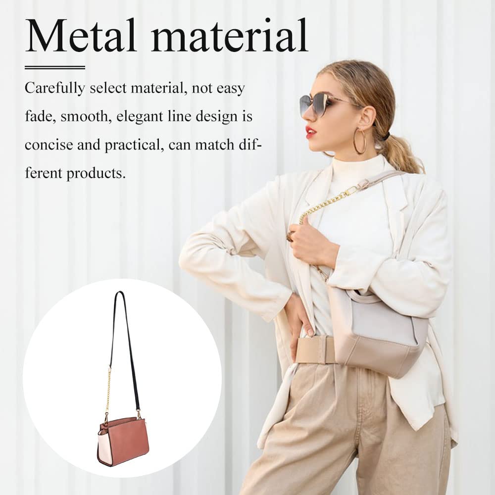 6 Tracolle A Catena Corta 20cm Per Borse - Accessori Decorativi Con Moschettone - Foto 2