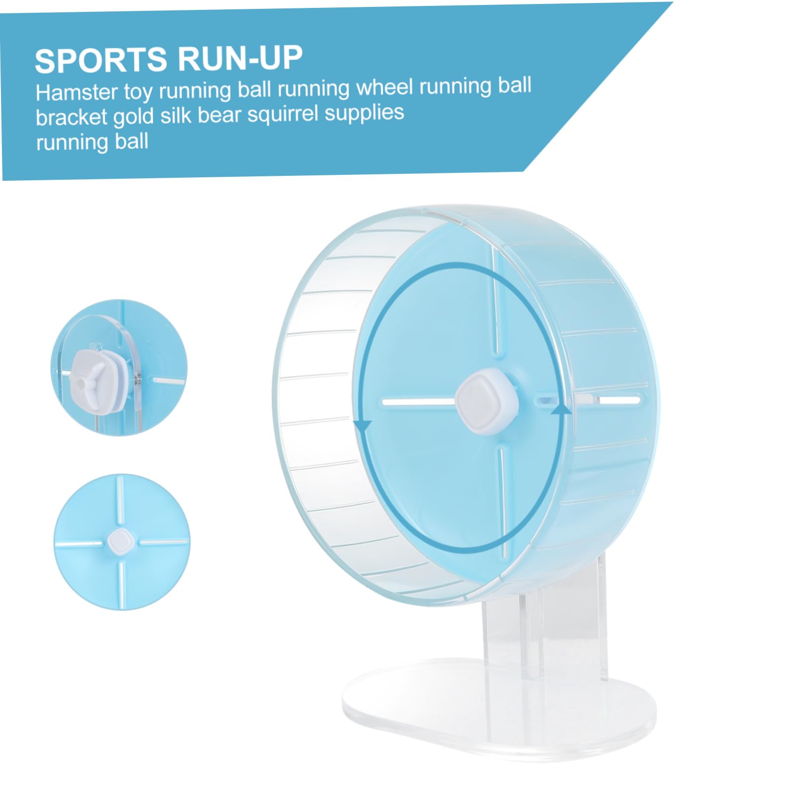 Beavorty 1pièce Roulette De Course Silencieuse pour Hamster avec Base Jouet Sportif pour Petits Animaux