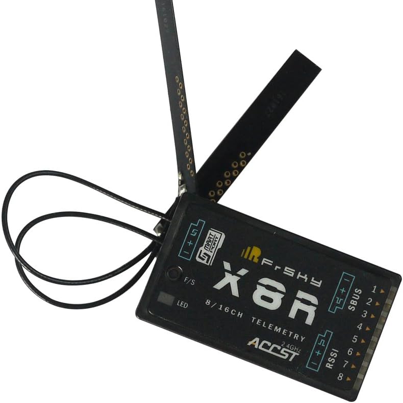X8R 16CH 2.4GHz ACCST Receiver SmartPort Telemetry SBUS Port D8/D16 Mode Compatible Dual Antenna Full Range Firmware Upgradable Taranis X9D/DJT/DHT Support