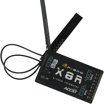جهاز استقبال ACCST FrSky X8R 16CH 2.4GHz SmartPort Telemetry منفذ SBUS وضع D8/D16 متوافق مع هوائي مزدوج كامل النطاق قابل للترقية دعم Taranis X9D/DJT/DHT