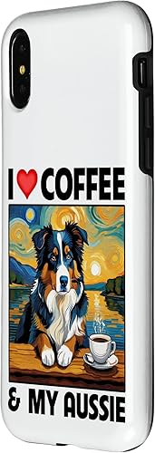 Miniatura 8 de Funda para iPhone 13 Pro Max Aussie Mom Dad Coffee Cup Australian Shepherd Dog Lovers Case