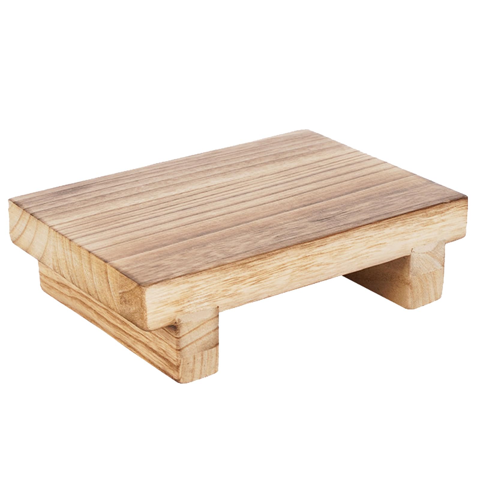 Taburete de madera 21 x 18 x 7 cm, taburete multifuncional paulownia, taburete vintage para cama, taburete de madera, reposapiés bajo el escritorio para baño, cocina, mesita de noche