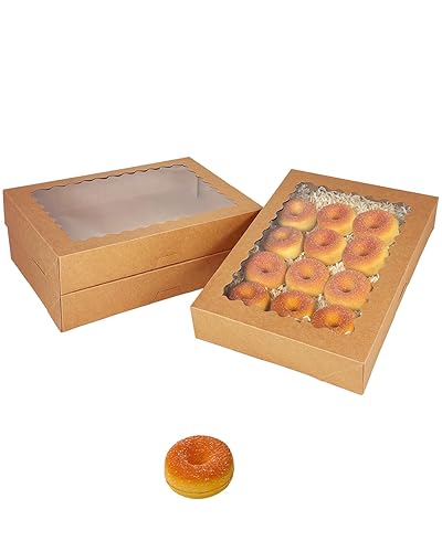 Miniatura 9 de qiqee Caja de galletas blanca con ventana 14x10x2.5 pulgadas 24pcs pastelería macaron panadería caja para embalaje