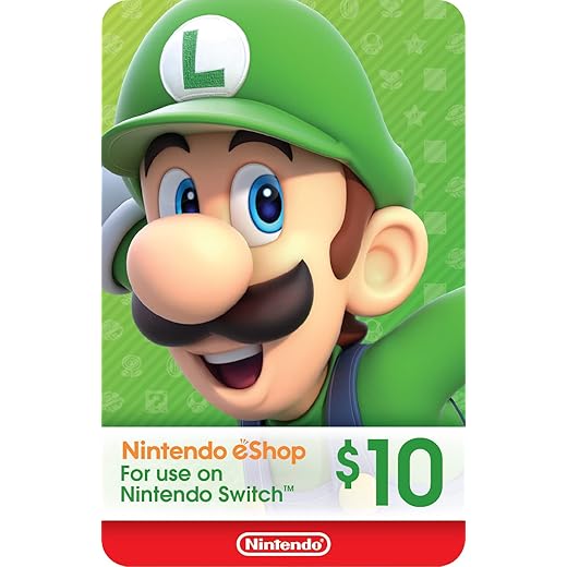 $10 Nintendo eShop Gift Card [Digital Code]