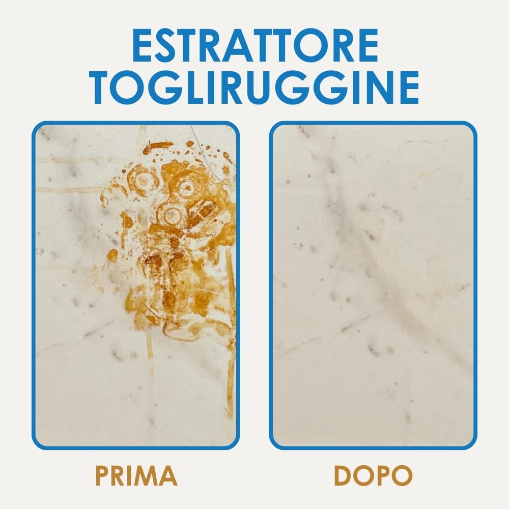 GEAL ESTRATTORE TOGLIRUGGINE. Rimuove Macchie di Ruggine da Pavimento e Rivestimenti anche in Marmo. 100ML