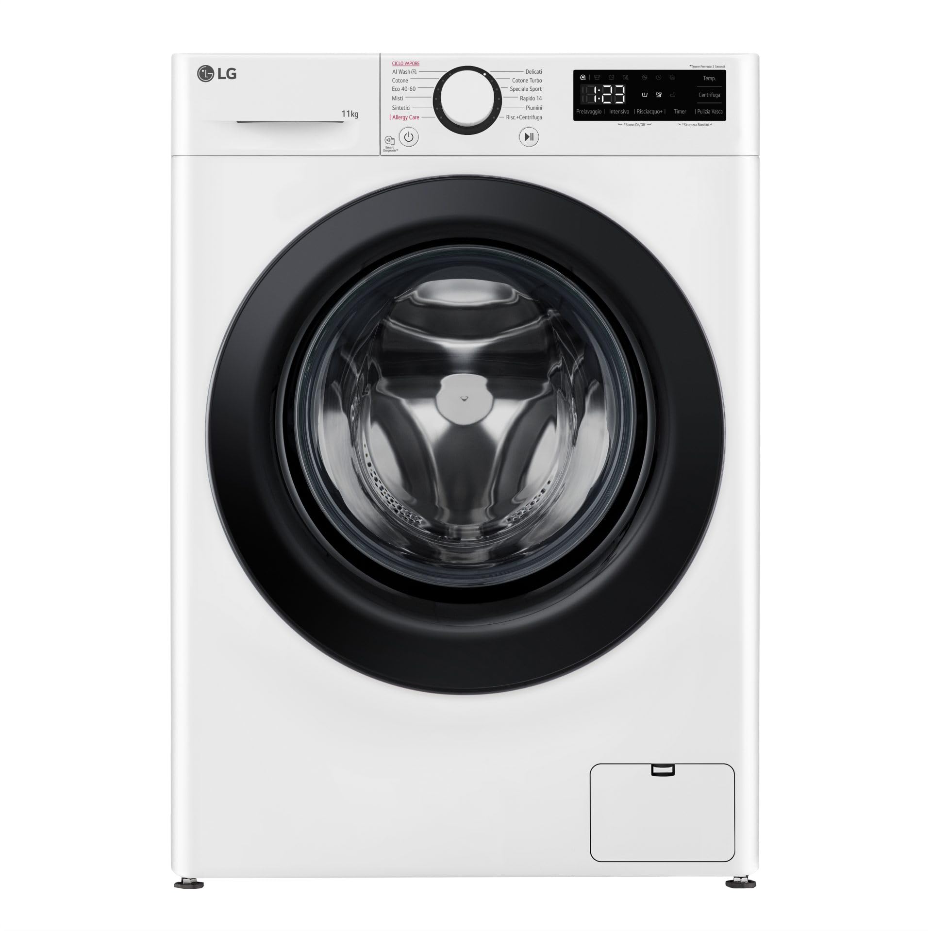 Lave-linge libre installation LG F4R3011NSWB AI DD Steam