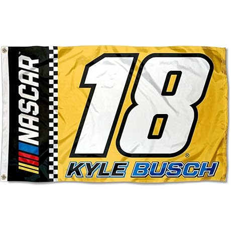 WinCraft Kyle Busch 3x5 Foot Banner Flag: Cheer On Your Favorite NASCAR Driver