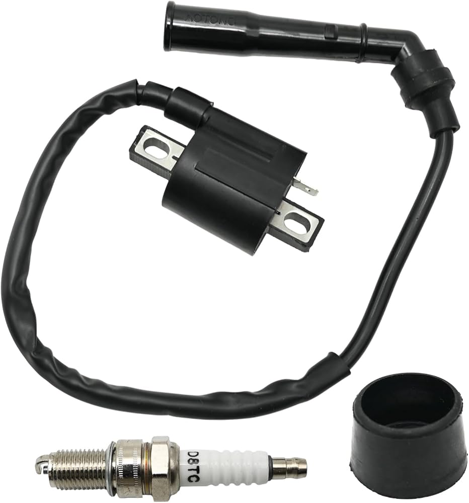 aki　1104535 Zreneyfex Ignition Coil and Spark Plug Kit Compatible with Arctic