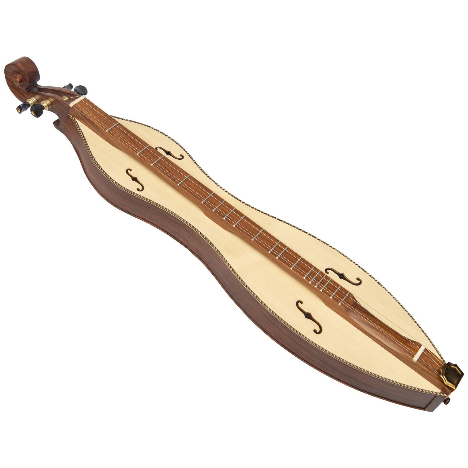 Mountain Dulcimer - Palissandro a 4 corde, con foro a F, con filetto