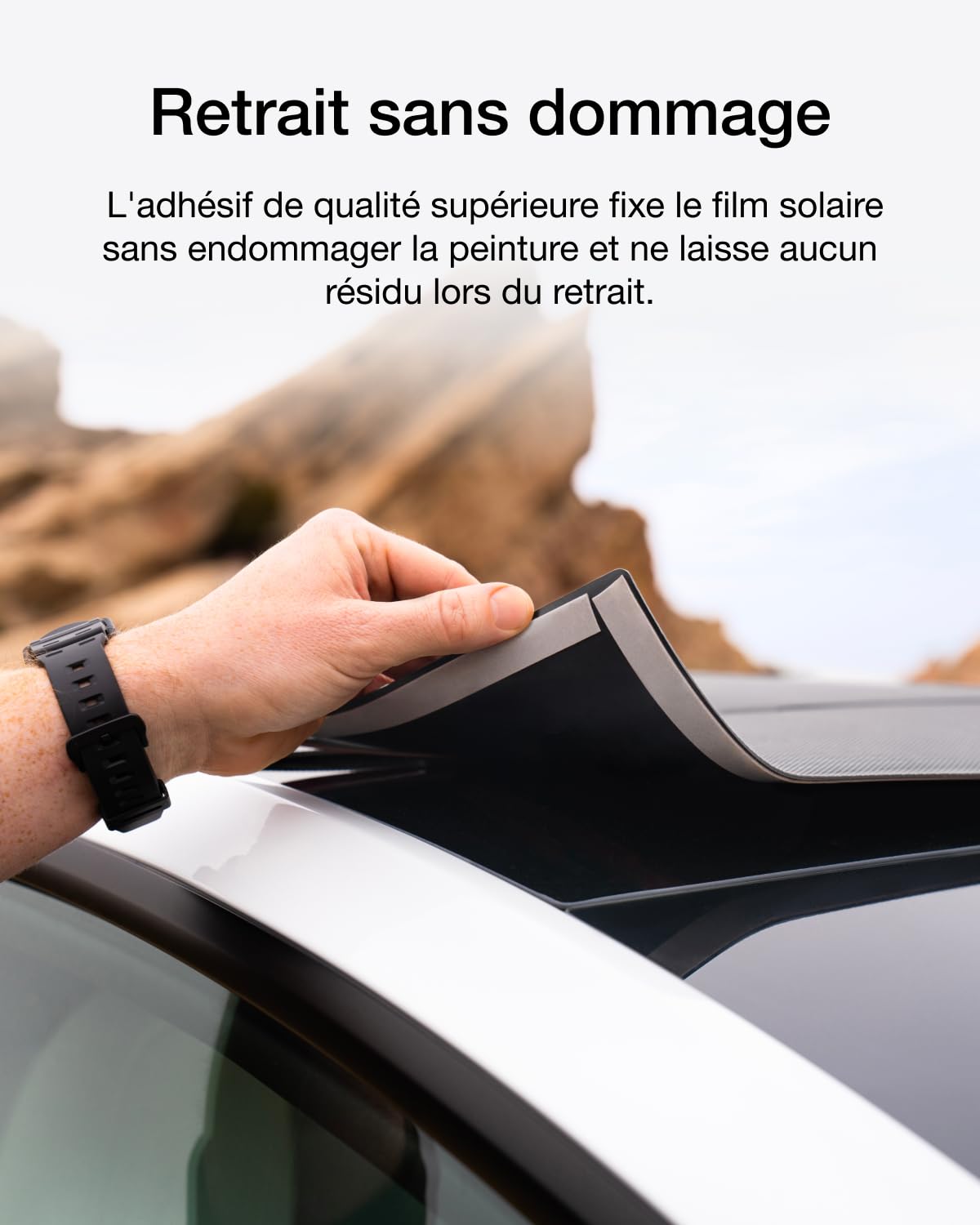 Film solaire HeatGuard EF ECOFLOW 290 W, à 25% de rendement solaire, isolation thermique supérieure à 10 °C, capte jusqu'à 1,3 kWh par jour, étanchéité IP68, panneaux solaires 145W*2 pour Model Y
