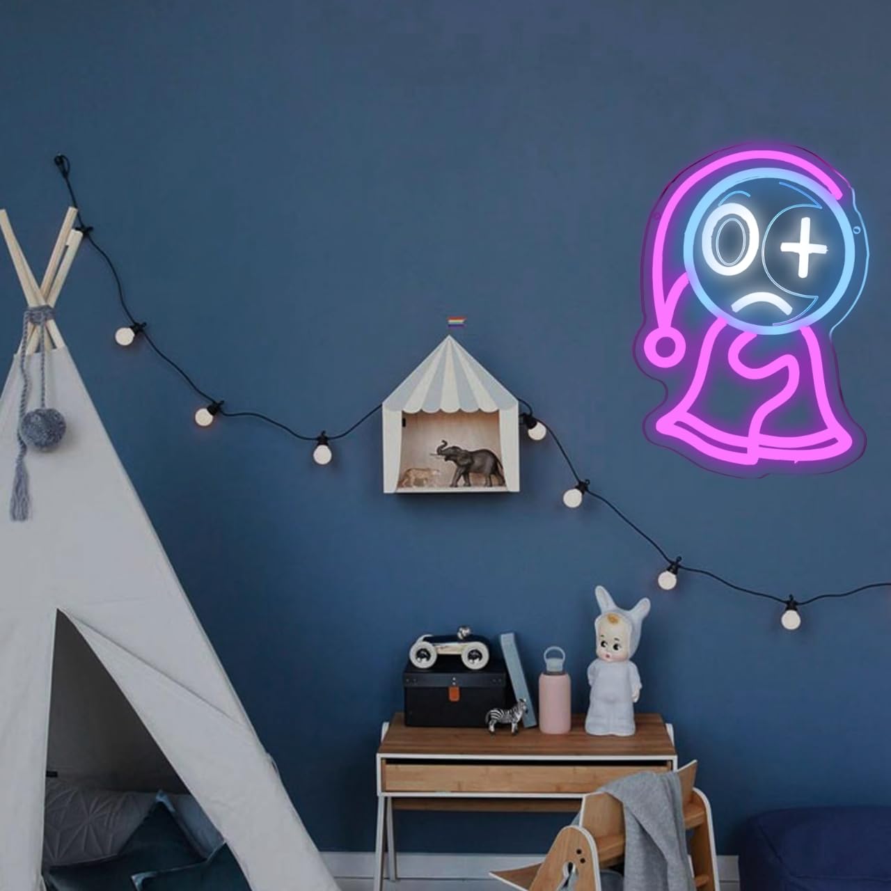 Dandy World, insegna al neon horror a tema anime, per decorazione da parete, luce notturna a LED dimmerabile, per camera da letto, amanti dei giochi, bar, regali di Natale e compleanno per