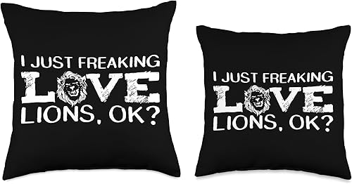 Vista 3 de Tamer Leo Lioness Big Cat Feline Jungle Pride Roar Cub Lion Throw Pillow, 16x16, Multicolor