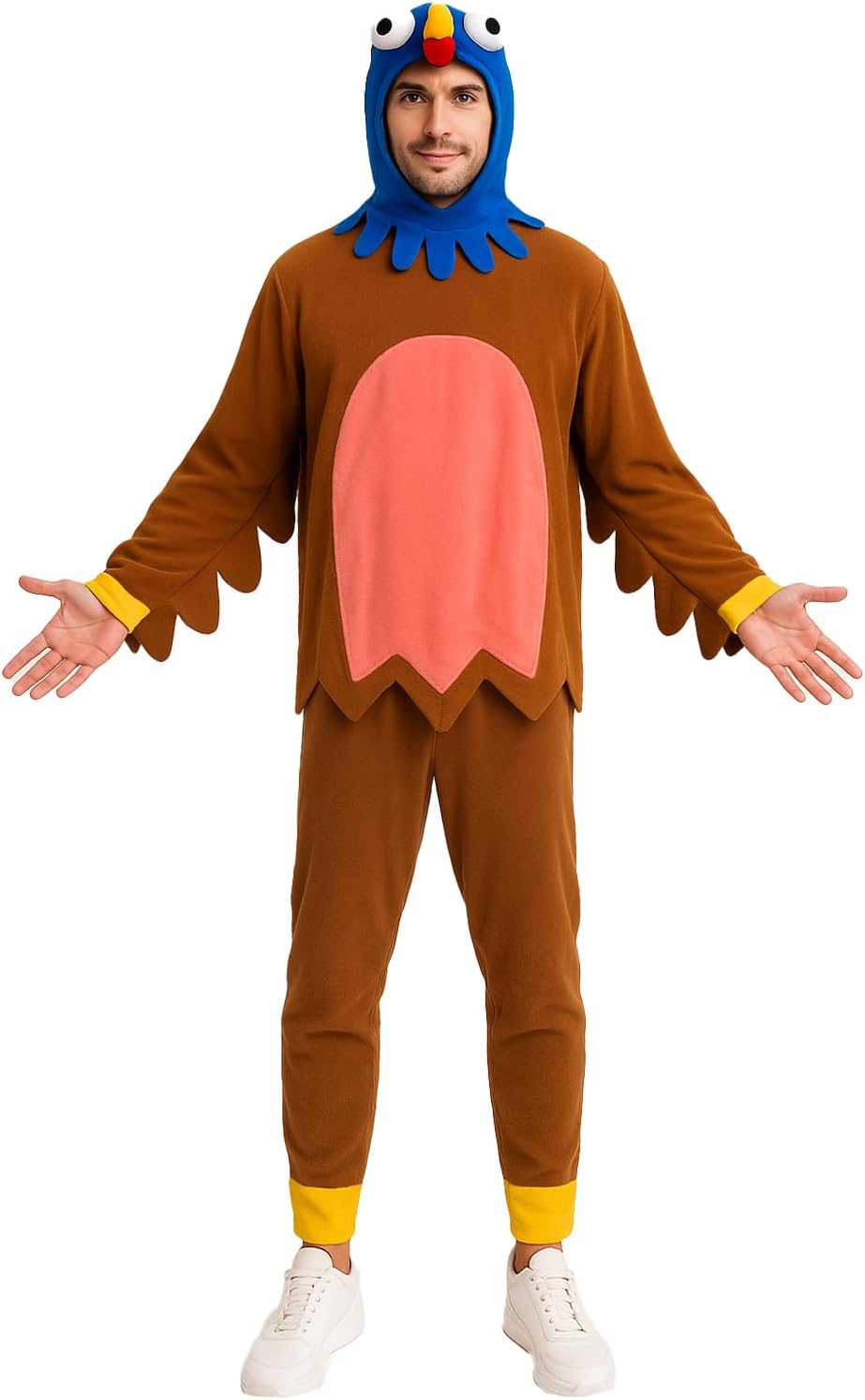 EraSpooky Turkey Costume for Adults Thanksgiving Party Outfit Funny Animal Costume - Image 3