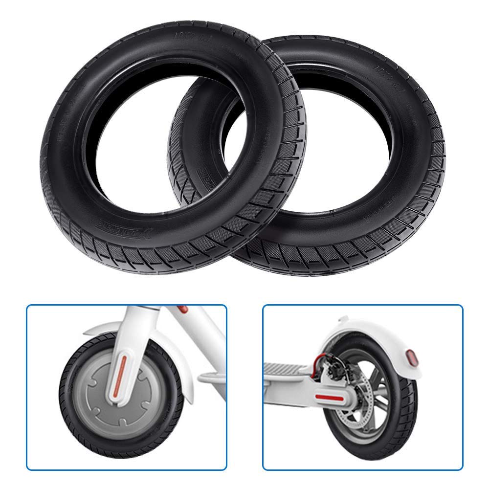 Rueda de Repuesto de neumático de Scooter Delantero/Trasero de 10 Pulgadas para M365 de 8,5 Pulgadas,neumático Exterior de Goma de Scooter eléctrico para M365 Pro