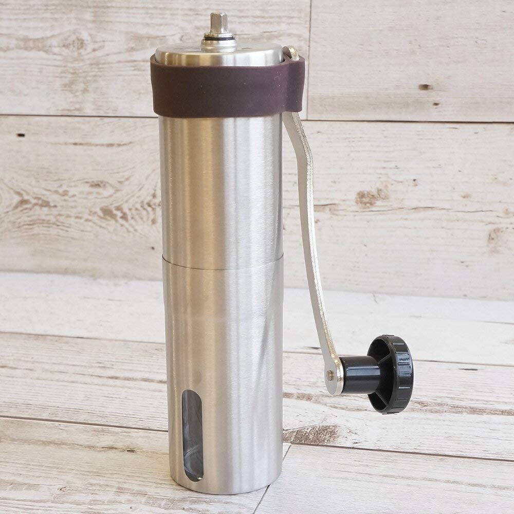 Amazon.co.jp: cotta 携帯コーヒーミル シルバー 黒 22.7×6.2×6cm