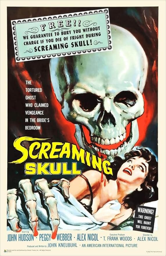 Scorpio Posters Screaming Skull - Officially Licensed -Vintage Movie Advertisement - Mini Poster - 11
