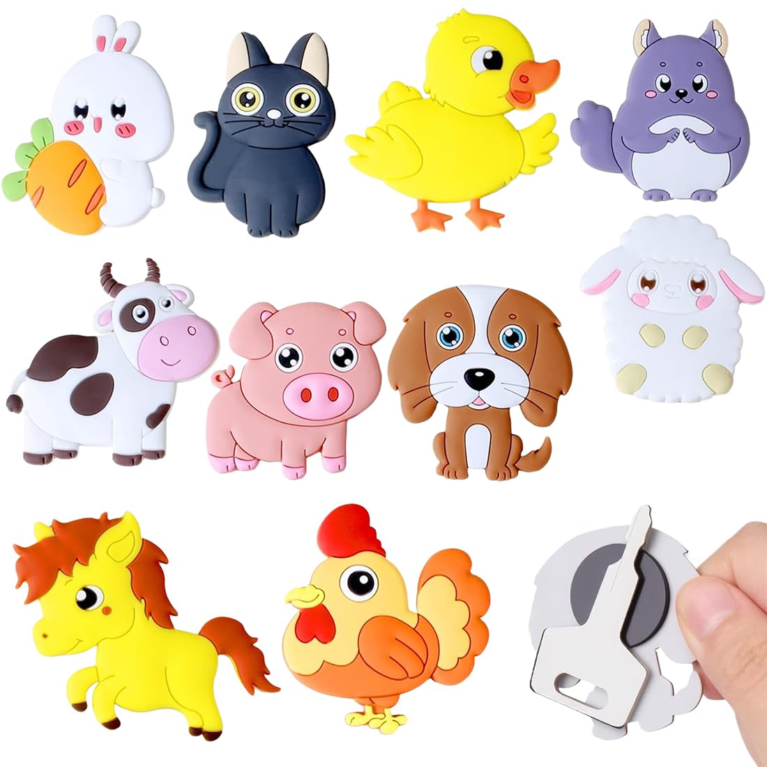 12 Pcs calamite bambini, calamite frigorifero, Magneti frigorifero per bambino, Regalo Educativo per bambino, Decorazione per Casa, Scuola e Ufficio