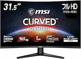 Amazon.co.jp: MSI Optix G321C 湾曲率1000Rゲーミングモニター