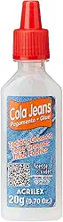 Cola Jeans, Acrilex, Bisnaga de 20 Gramas