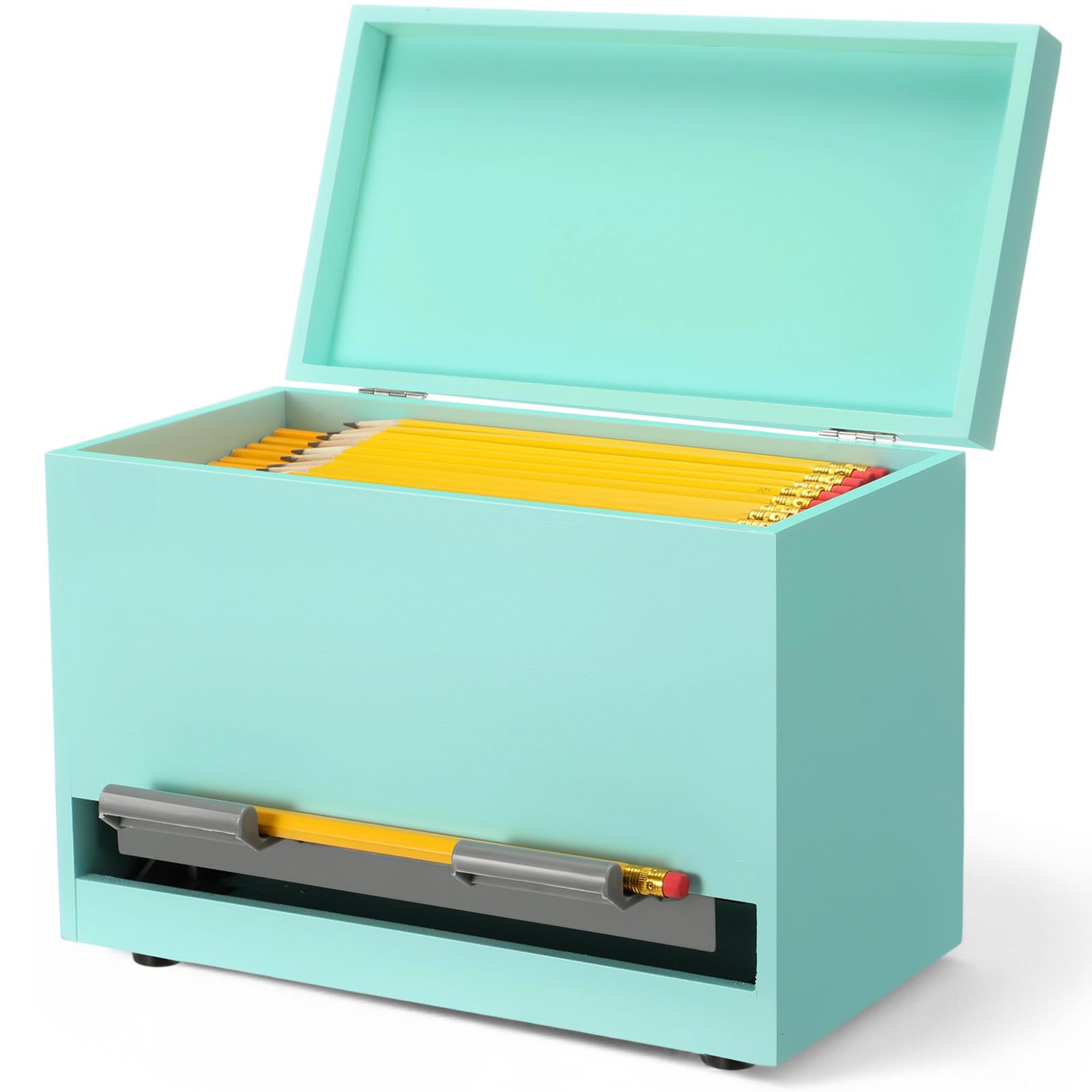 Photo 1 of * SEE NOTES * Yalikop 1 Pc Wooden Pencil Dispenser for Classroom Pastel Wood Pencils Holder for up to 200 Pencils Reusable Straw Dispenser for Home Office Teachers Supplies Storage (Classic,Green)