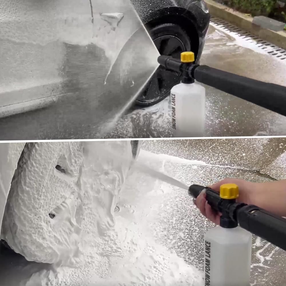 BEAR FORCE Idropulitrice Lancia Schiuma Ugello, Compatibile con Lavor Wash Lidl Parkside Sterwins Deko Champion Vax Idropulitrici Ad Alta Pressione