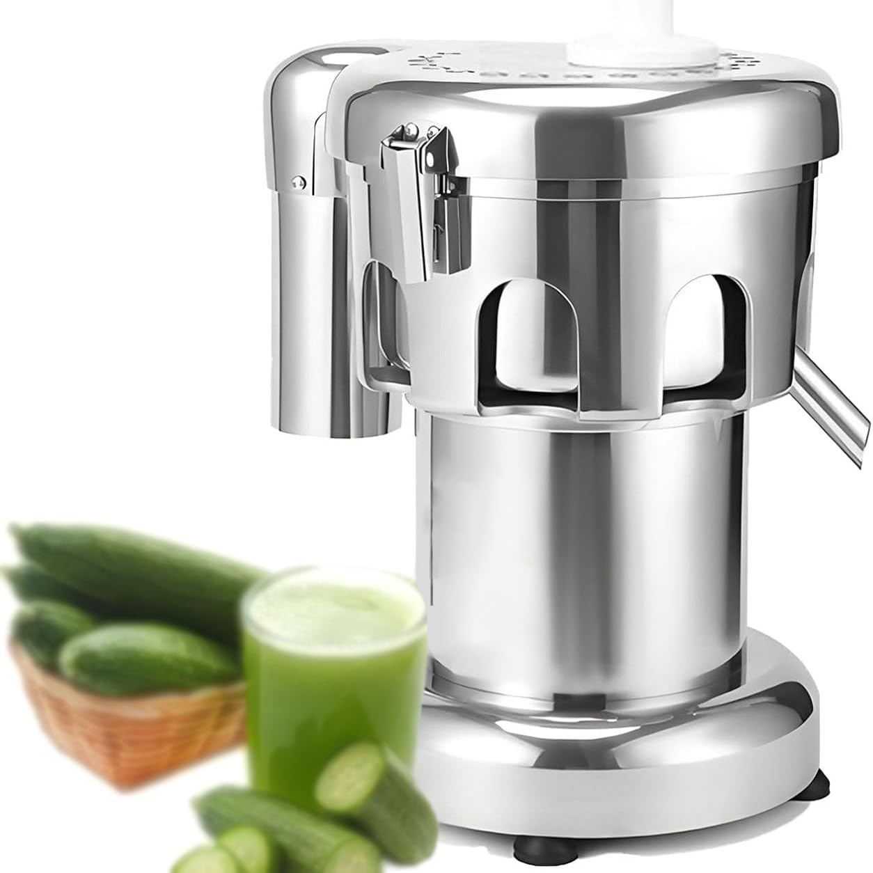 Extracteur de jus Professionnel pour Fruits et légumes, centrifugeuse électrique en Acier Inoxydable, 2800 TR/Min