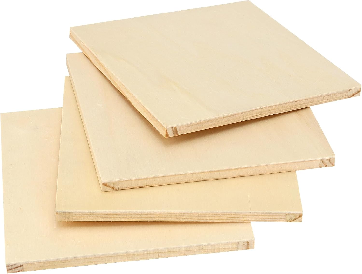 MANCHAP 20 Pack 6 x 6 Inch Square Wooden Canvas Boards, Unfinished Wood Panels, Blank Cradled Panel for Painting Crafts