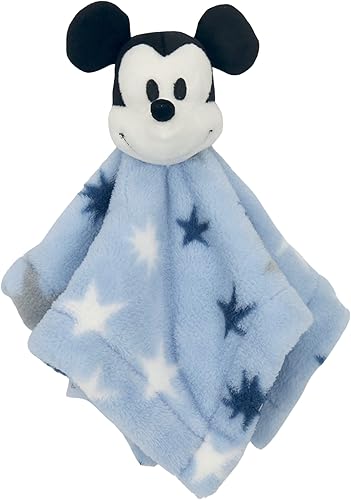 Lambs & Ivy Disney Baby Mickey Mouse Stars Blue Lovey/Manta de seguridad