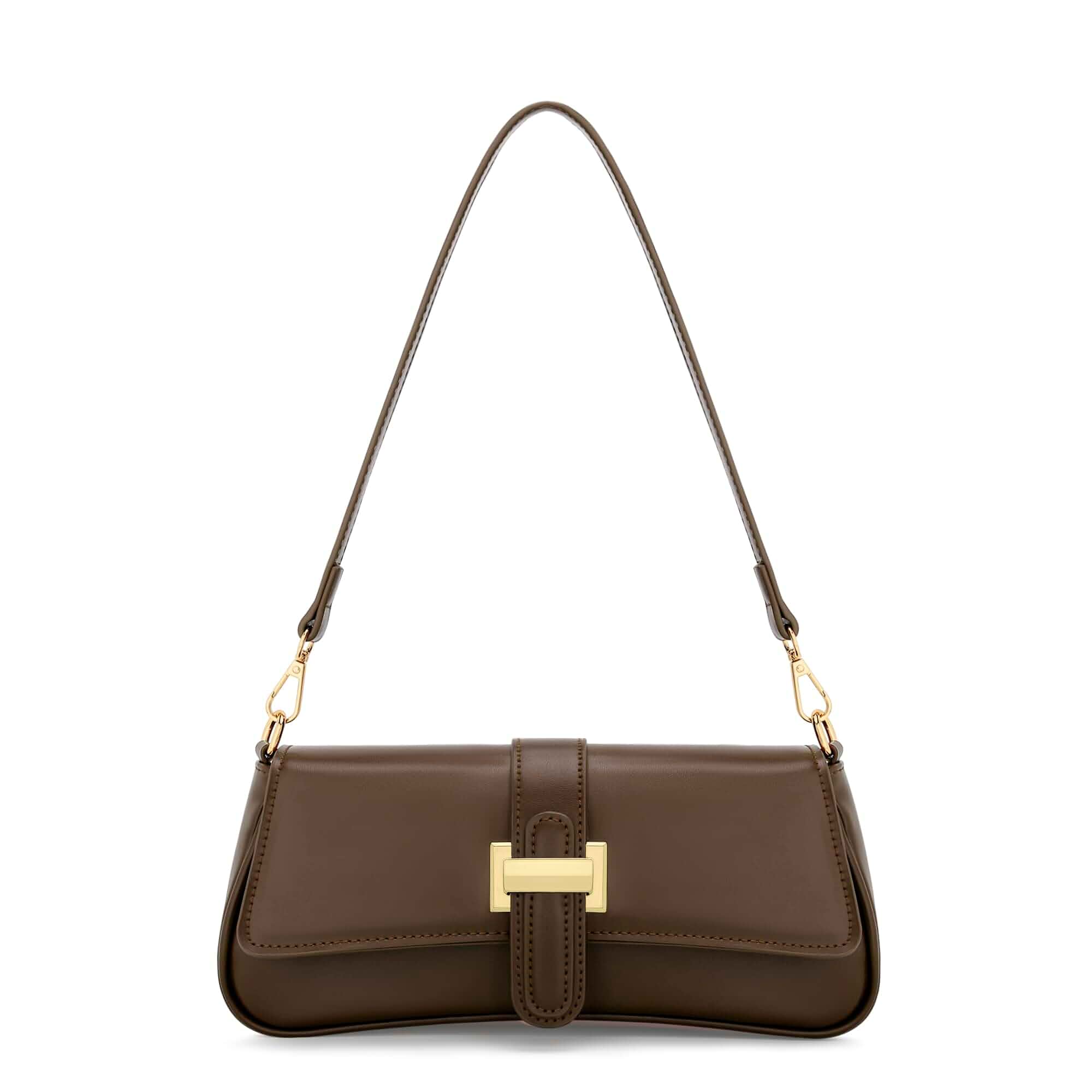 KKXIU Shoulder Bag for Women Small Hobo Handbag Mini Retro Clutch Purses Trendy Classic Underarm Crossbody Bag with Zipper Closure, Vegan Leather, Removable Strap