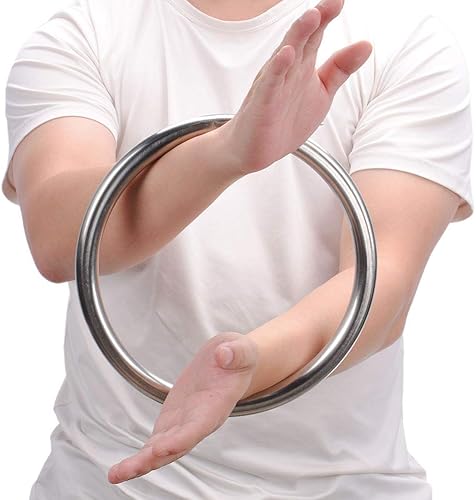 Miniatura 10 de HYOUT Anillo de acero inoxidable Wing Chun Yewen Sau Sticky Hand Strength Training Tsun Siu Lum Kung Fu Autodefensa