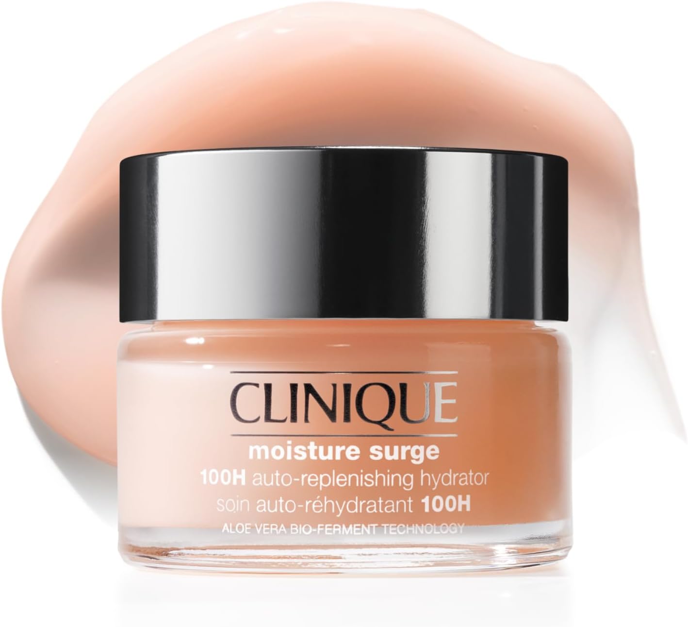 Clinique Moisture Surge 100H Auto-Replenishing Hydrator Oil Free Face Moisturizer | With Hyaluronic Acid, Aloe Bioferment and Vitamins C + E | For All Skin Types | Hydrating + Moisturizing