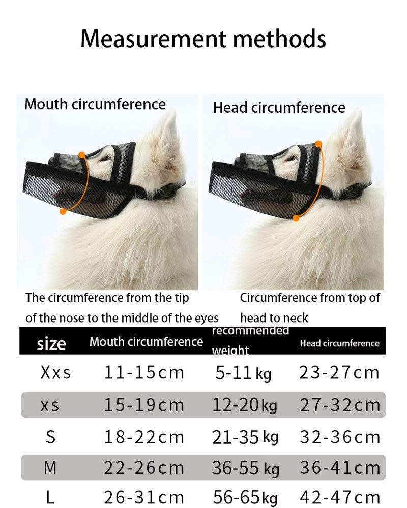 Bozal para Perros, bozal Protector Multifuncional para Perros, Protector bucal portátil para Perros, Adecuado para cursos de Entrenamiento, exámenes Veterinarios