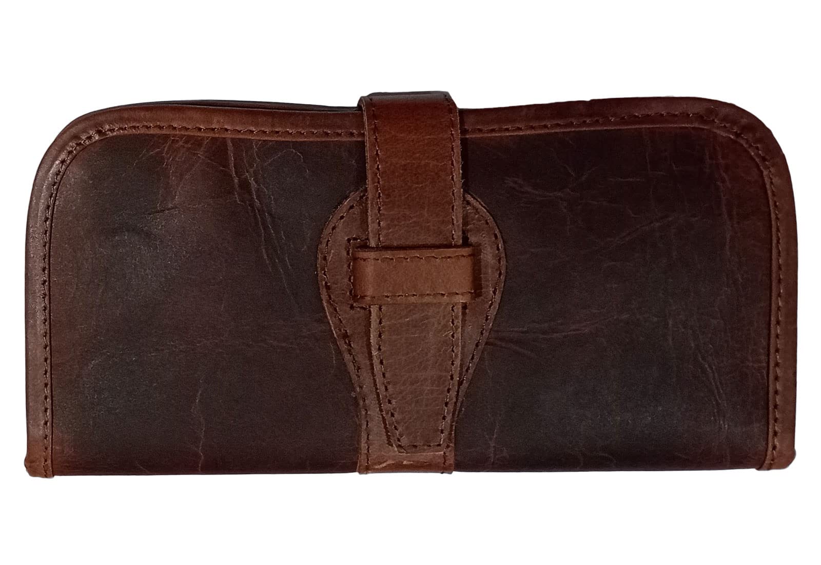 Women's Bifold Wallet Ladies Casual Card Case Holder Brown Clutch Genuine Leather Slim Purse (A)-image-22