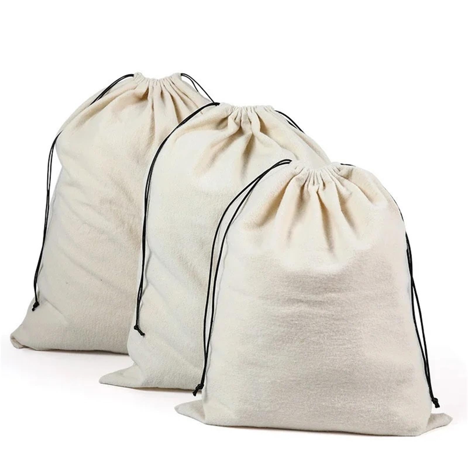 Handbag Dust Bag 3pc Drawstring Storage Bags Dust Proof For Handbags Home Organize Bag Or Handbag Pouch Shoes Boots(White,22x30cm)